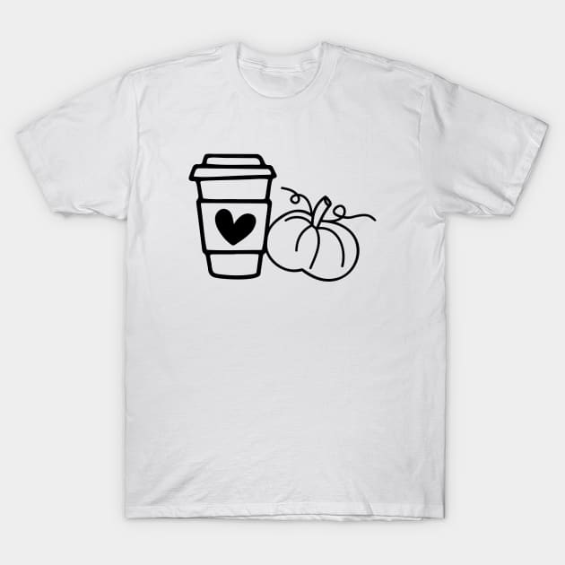 Pumpkin Latte T-Shirt by Coffee And